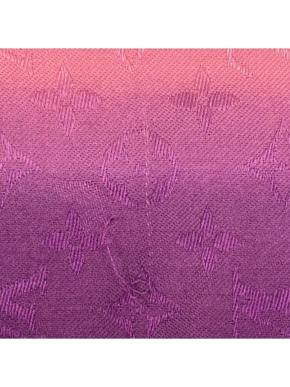Louis Vuitton Shawl Monogram Silk Wool Pink Purple Scarf